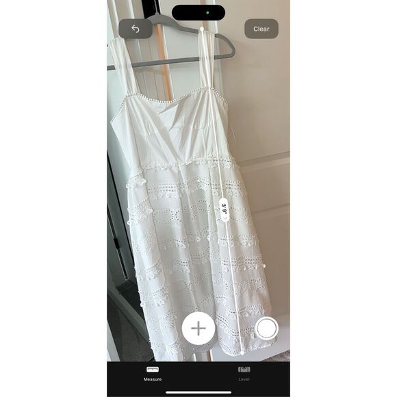 NWT Anthropologie x English Factory - Poplin Heart Embroidery White Midi Dress, - Picture 9 of 13